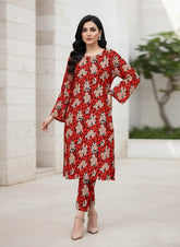 2 Pcs Unstitched Ladies Suit 206